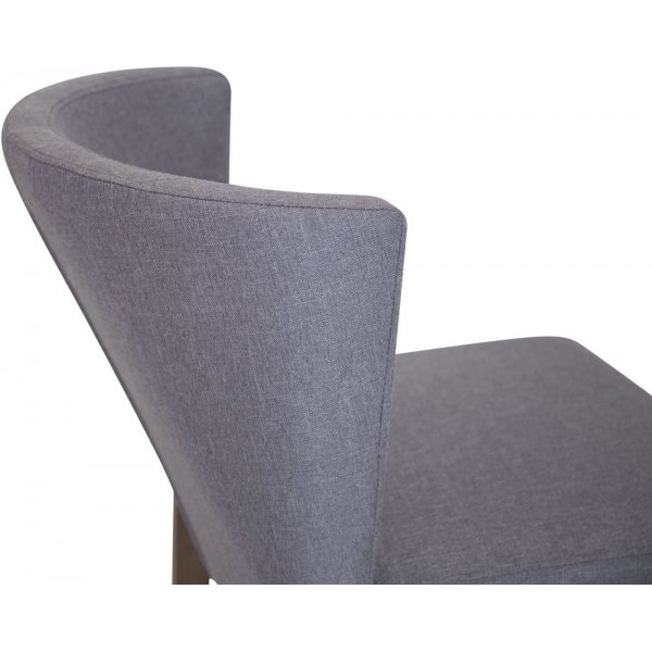 Spisestol Kevin - Valnøttsimitasjon / Grå Spisestol Kevin - Valnøttsimitasjon / Grå