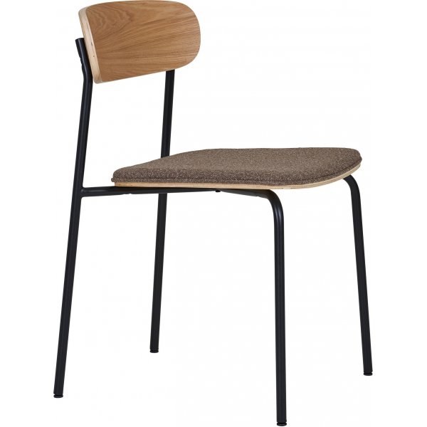 Estepona spisestol - Ask/brun/svart