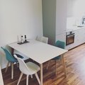 Kundebilde Century spisebord 160 cm - hvit/Lys eik