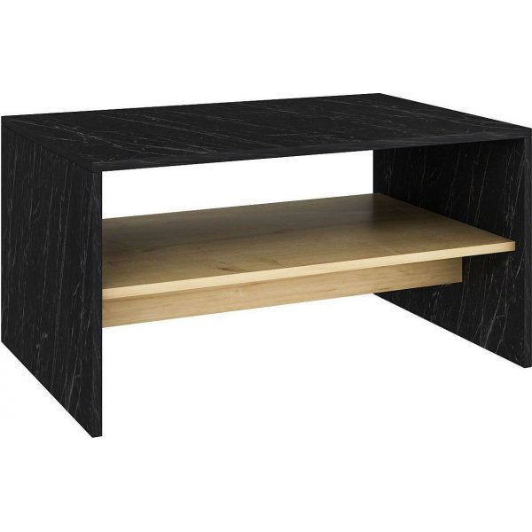 Apollon sidebord - Svart marmor/safir/eik Apollon sidebord - Svart marmor/safir/eik