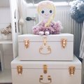 Kundebilde Matteus koffert X 2 (hvit | messing)