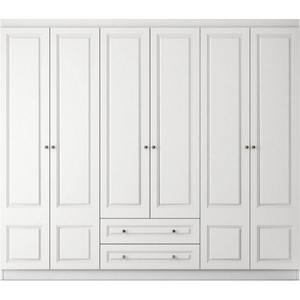 Inci garderobe 210 x 50 x 182 cm - Hvit