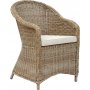 Utegruppe: 6 stoler og bord 200 x 100 cm rotting - Hampton/Mercury
