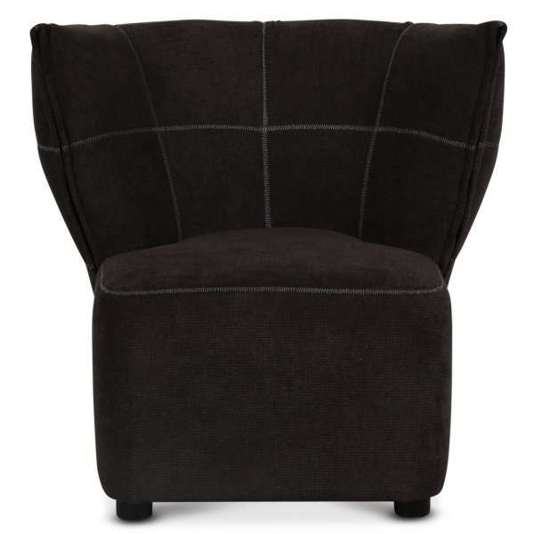 Lenestol Mullsjö - Mørkebrun + Møbelføtter Lenestol Mullsjö - Mørkebrun + Møbelføtter