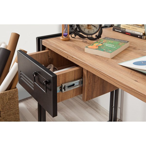Cosmo Siesta skrivebord - Furu/svart Cosmo Siesta skrivebord - Furu/svart