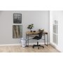 Seaford skrivebord 110 cm - Eik/svart