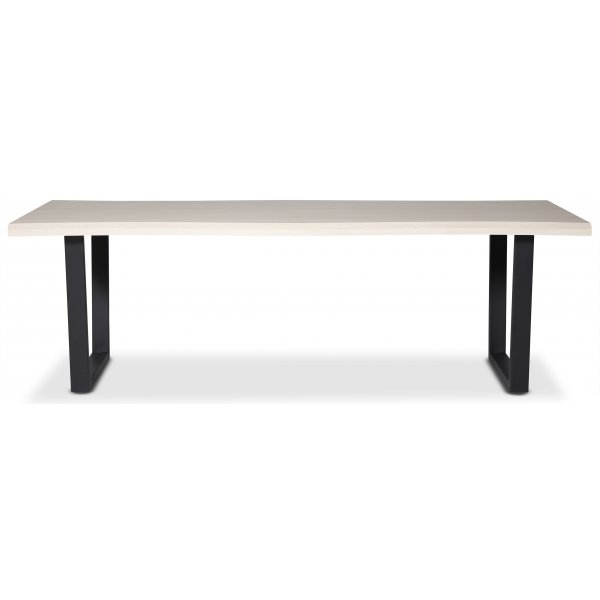 Bretagne spisebord 240 cm - Whitewash/svart Bretagne spisebord 240 cm - Whitewash/svart