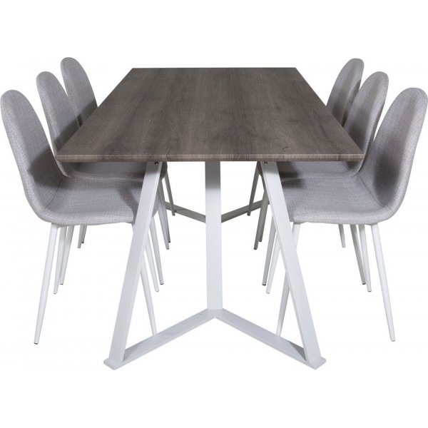 Armada spisebord, 180 cm - Eik/hvit Armada spisebord, 180 cm - Eik/hvit