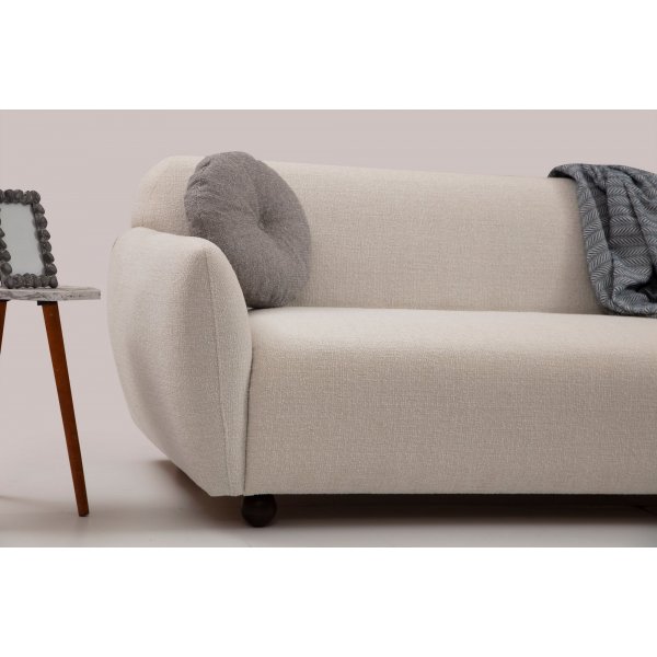 Eddy 3-seters sofa - Krem