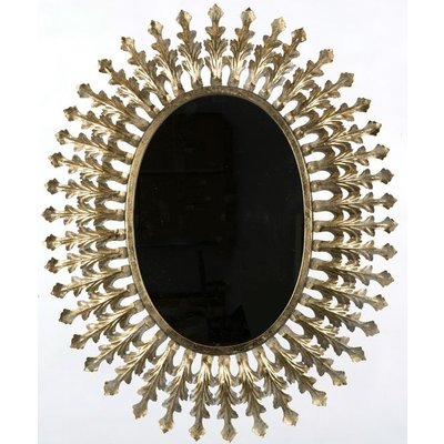 Speil Jasmin Ovalt 70x85 cm - Old Gold