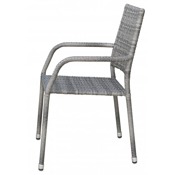 Ida stabelbar utestol i gr syntetisk rotting