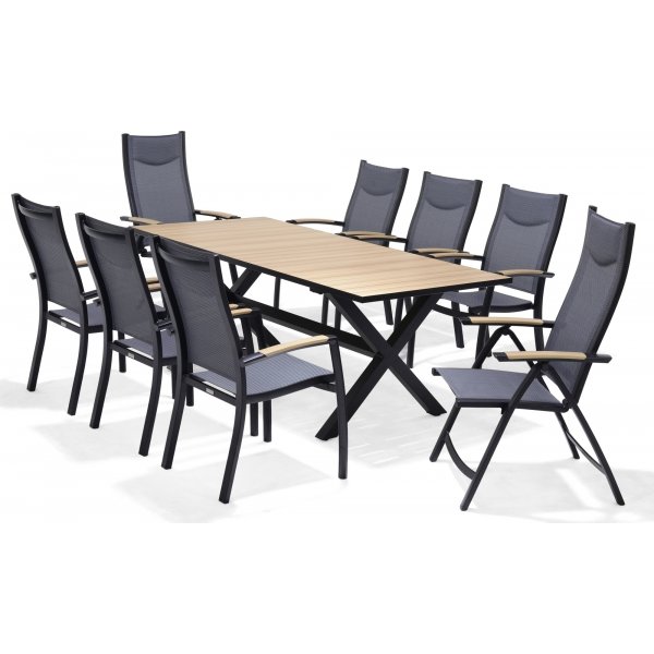 Panama spisegruppe 7 - Sort/teak