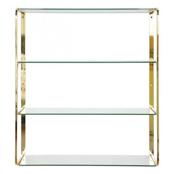 Ellen vegghylle - Messing/Glass Ellen vegghylle - Messing/Glass