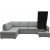 Trn gr U-sofa kabriolet med oppbevaring - vendbar + Flekkfjerner for mbler