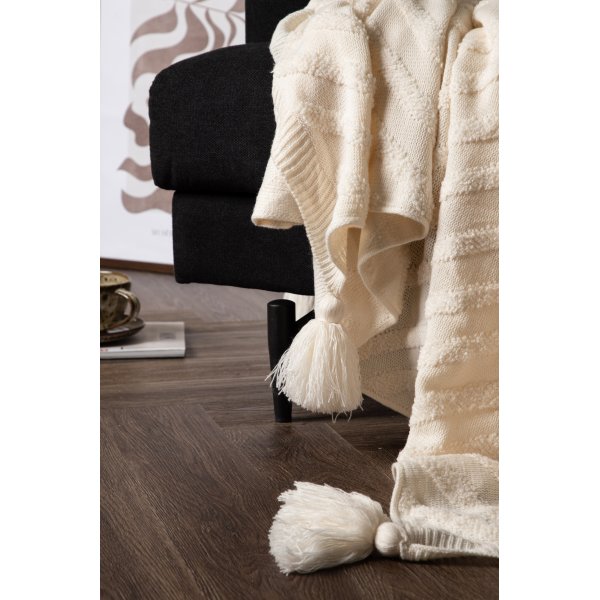 Lo pledd, 130x170 cm - Hvit Lo pledd, 130x170 cm - Hvit