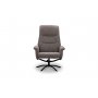 Basel svingbar lenestol + fotskammel - Beige