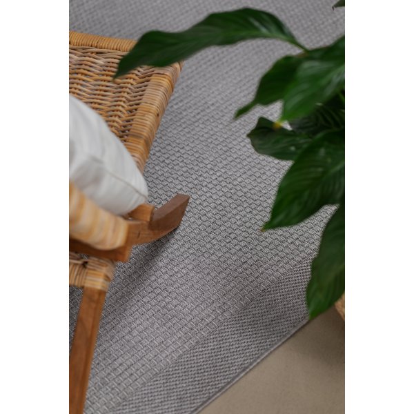 Miami flatvevd teppe grå Miami flatvevd teppe grå