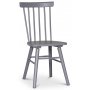 Edge spisegruppe; Spisebord i hvit HPL 140x90 cm med 4 gr Orust stokkstoler