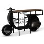 Klassisk Vespa bardisk - Svart/slv
