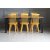 Dalsland spisegruppe: Spisebord i sort/eik med 6 gule knaggstoler