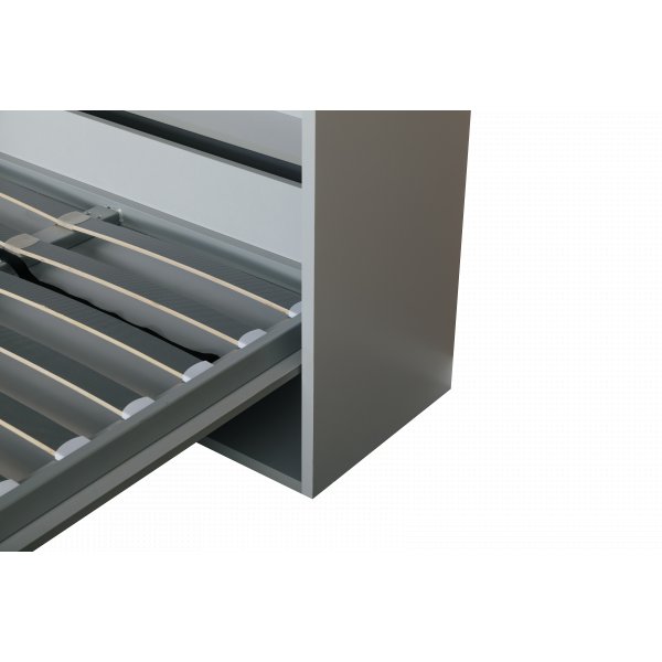 Veggseng 140×200 cm vertikal - Grå - Compact Living Veggseng 140×200 cm vertikal - Grå - Compact Living