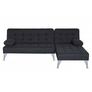 Grå sovesofa med divan 198 cm Grå sovesofa med divan 198 cm
