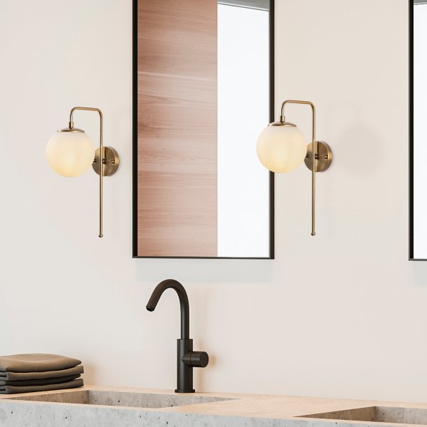 Viran vegglampe 10925 - Vintage/hvit