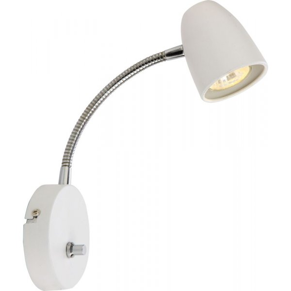 Vegglampe Sandnes - Hvit/krom