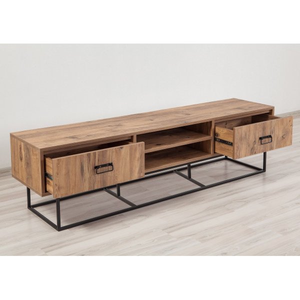 Quantum Silva mediebenk, 180 cm - Furu/svart Quantum Silva mediebenk, 180 cm - Furu/svart