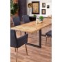 Sauber uttrekkbart spisebord 90x160-250 cm - Eik/svart