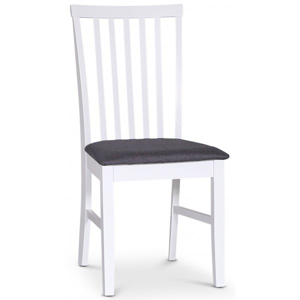 Fr spisegruppe; Fr klaffbord i hvit/eik med 4 Alice-stoler + 4.00 x Stolpute