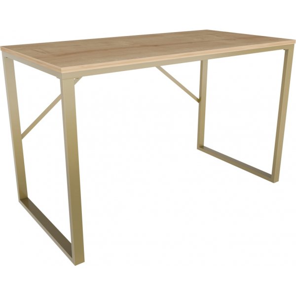 Layton skrivebord 120 x 60 cm - Gull/eik Layton skrivebord 120 x 60 cm - Gull/eik