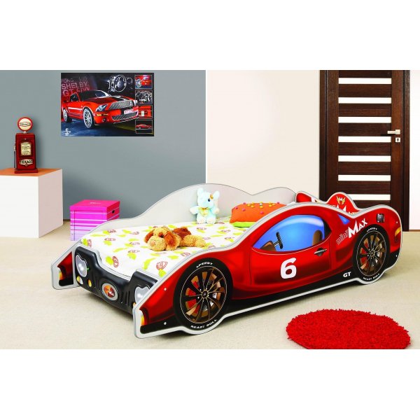 Louie racerbil barnseng - Valgfri farge og størrelse! Louie racerbil barnseng - Valgfri farge og størrelse!