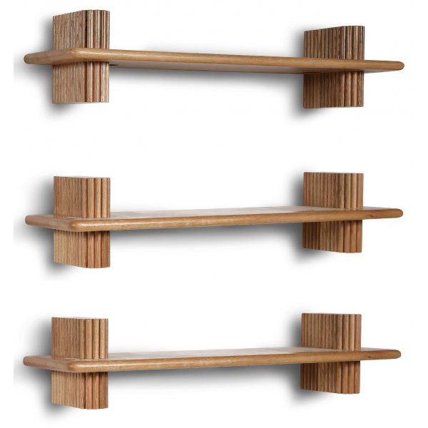 Posh byggbart hyllesystem XL - Lakkert eik