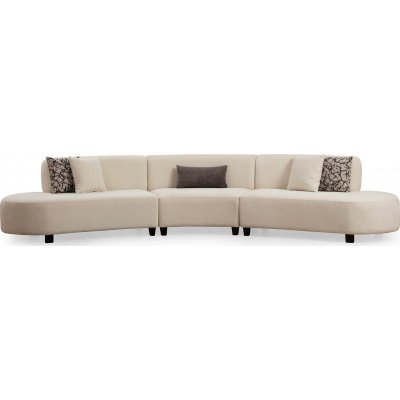 Perry 4-seters sofa 390 cm - Krem