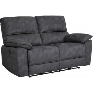 Coventry 2-seters hvilesofa med elektrisk mekanisme - Gr mikrofiber