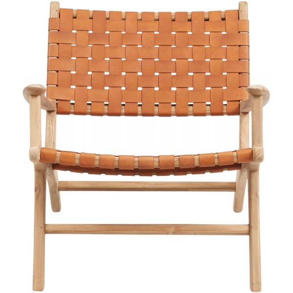 Linnea lenestol - Cognac / Teak