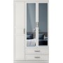 Henna garderobe 105 x 50 x 182 cm - Hvit
