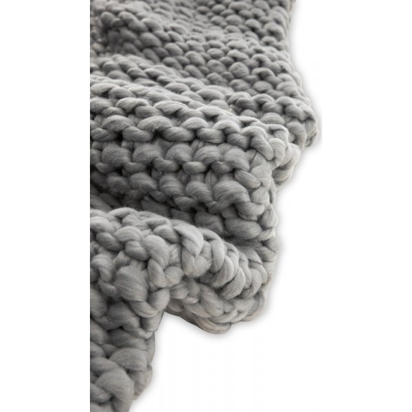 Hägg pledd, 130x170 cm - Lysegrå Hägg pledd, 130x170 cm - Lysegrå