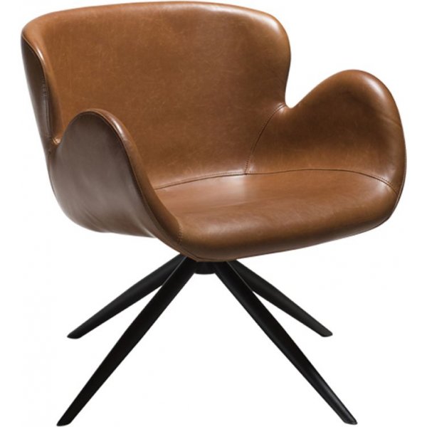 Gaia lenestol - Vintage lysebrun