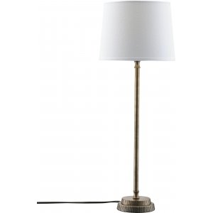 Kent bordlampe - Hvit/messing - 59 cm