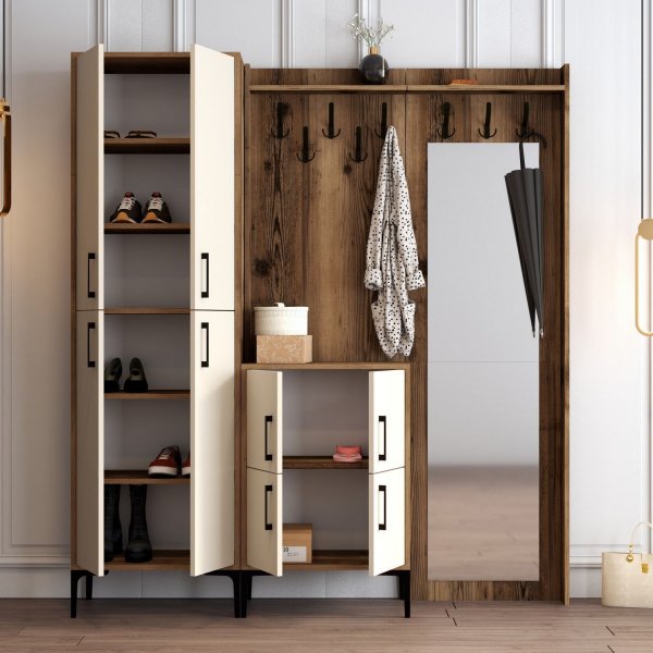 Berlin gangmøbel, abc - Valnøtt/krem Berlin gangmøbel, abc - Valnøtt/krem