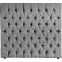 Nord Sengegavl med knappar 180 x 90 cm - Svart