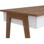 Heda skrivebord 120,5 x 60 cm - Hvit/lerk