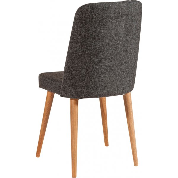 Vina 1053 spisegruppe med sofa - Furu/antrasitt + 6.00 x Stolpute Vina 1053 spisegruppe med sofa - Furu/antrasitt + 6.00 x Stolpute