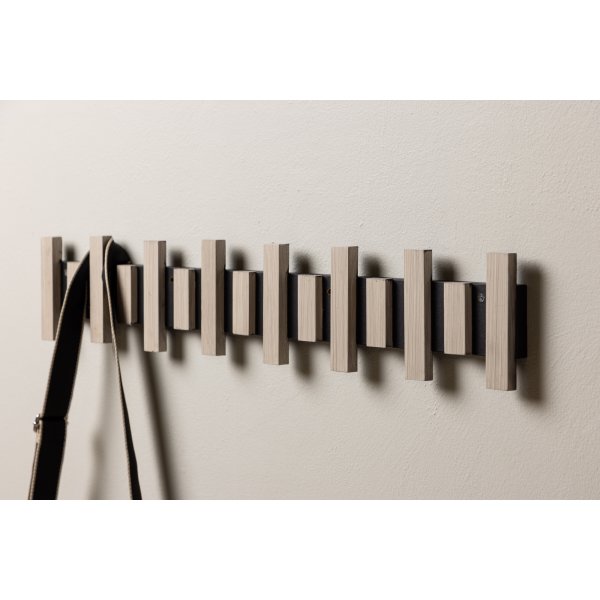 Nimes kroklist 75 x 13 cm - Whitewash/sort Nimes kroklist 75 x 13 cm - Whitewash/sort