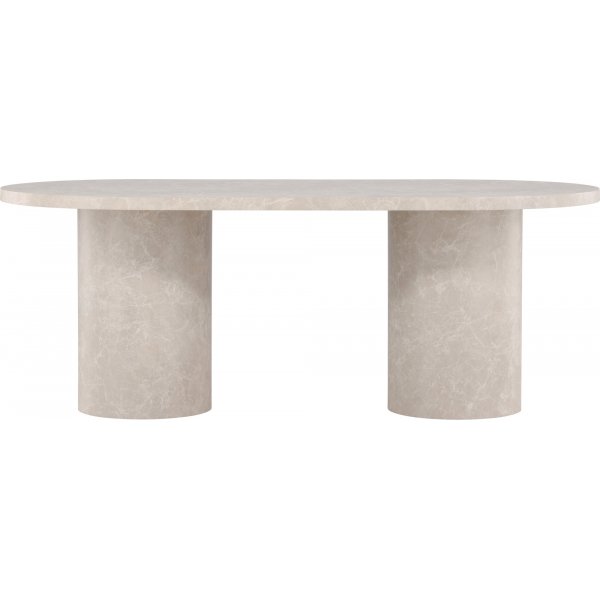 Narvik spisebord 200 x 100 cm - Beige marmoreffekt