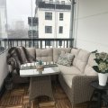 Kundebilde Denver hjørnegruppe i kunstrotting 4 sitteplasser - Naturfarget