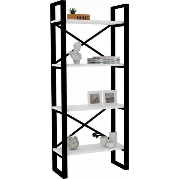 Alaro moderne bokhylle - Valntt/svart