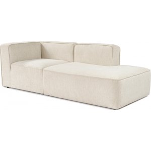 Mer 2-seters sofa med pen ende hyre - Cream